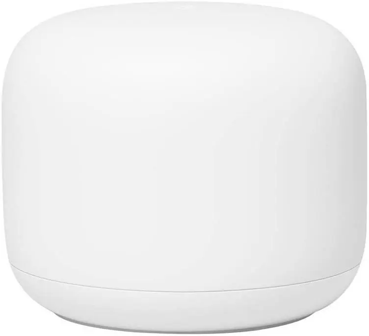 Google Nest GA00595 WiFi Router 1-Pack Snow Dual-Band Mesh Network Up to 2200Sft