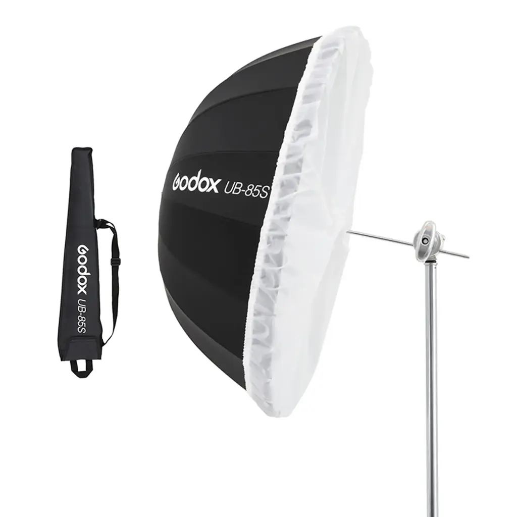 Godox UB-85S Translucent Parabolic Umbrella 85cm - Silver