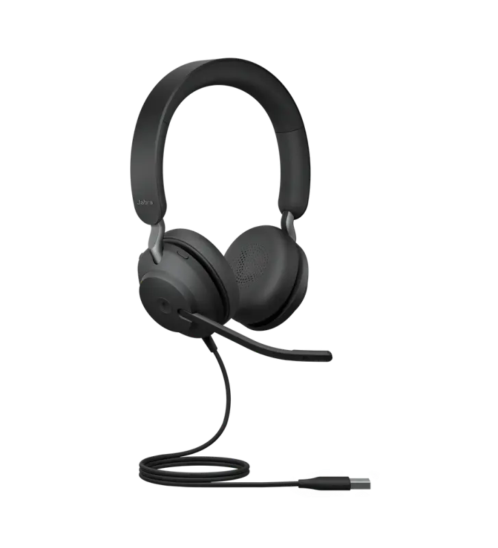 Jabra Evolve2 40 Stereo Headset (MS Teams, USB-C) - Black