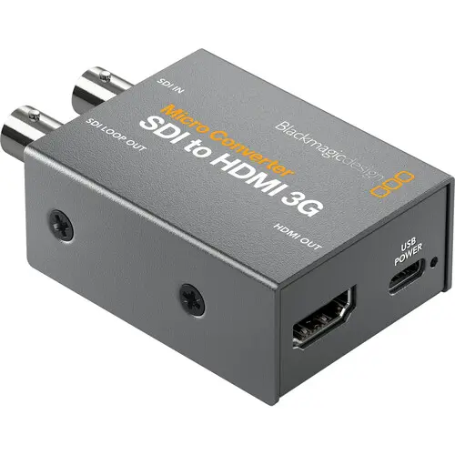 Blackmagic Design Micro Converter SDI to HDMI 3G with Power Supply CONVCMIC/SH03G/WPSU