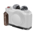 SmallRig L-Shape Mount Plate with Wooden Handle for FUJIFILM X-M5 (Silver) 5261