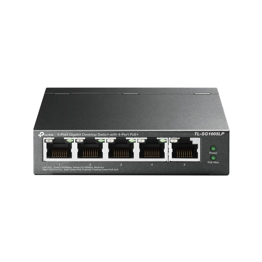 TP-Link TL-SG1005LP 5-Port Gigabit Desktop PoE+ Switch 