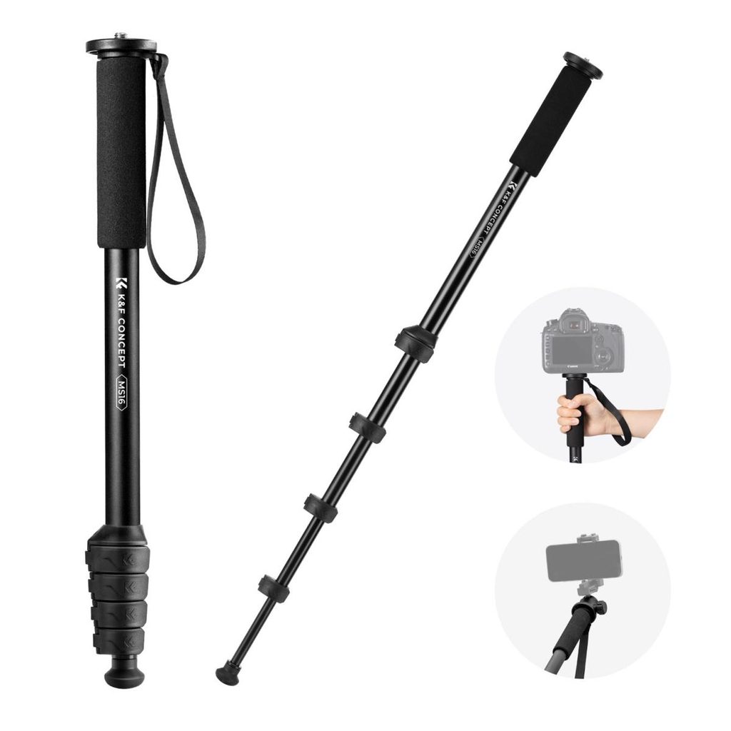 K&F Concept MS16 63in 5-Section Aluminium Monopod