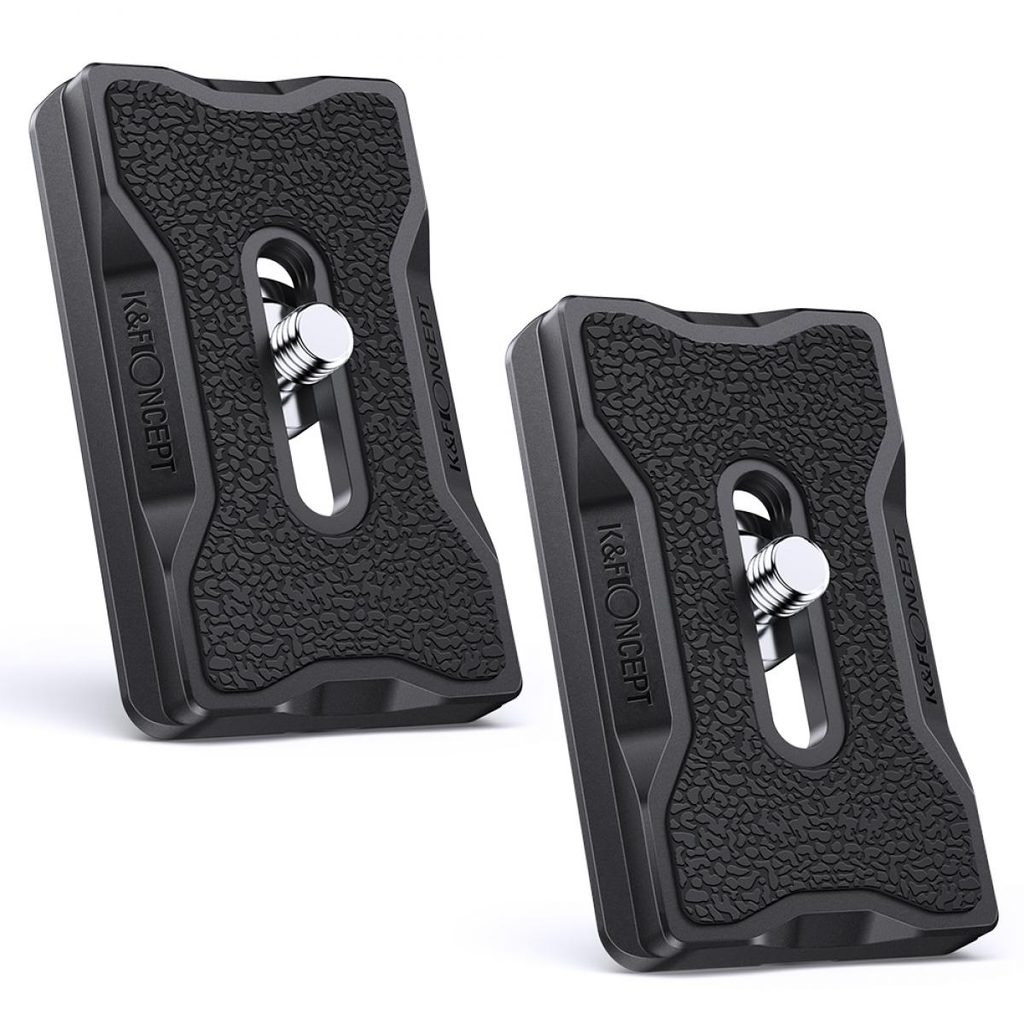 K&F Concept Aluminium Quick Release Plate 1/4in, Arca-Swiss (2-Pack)