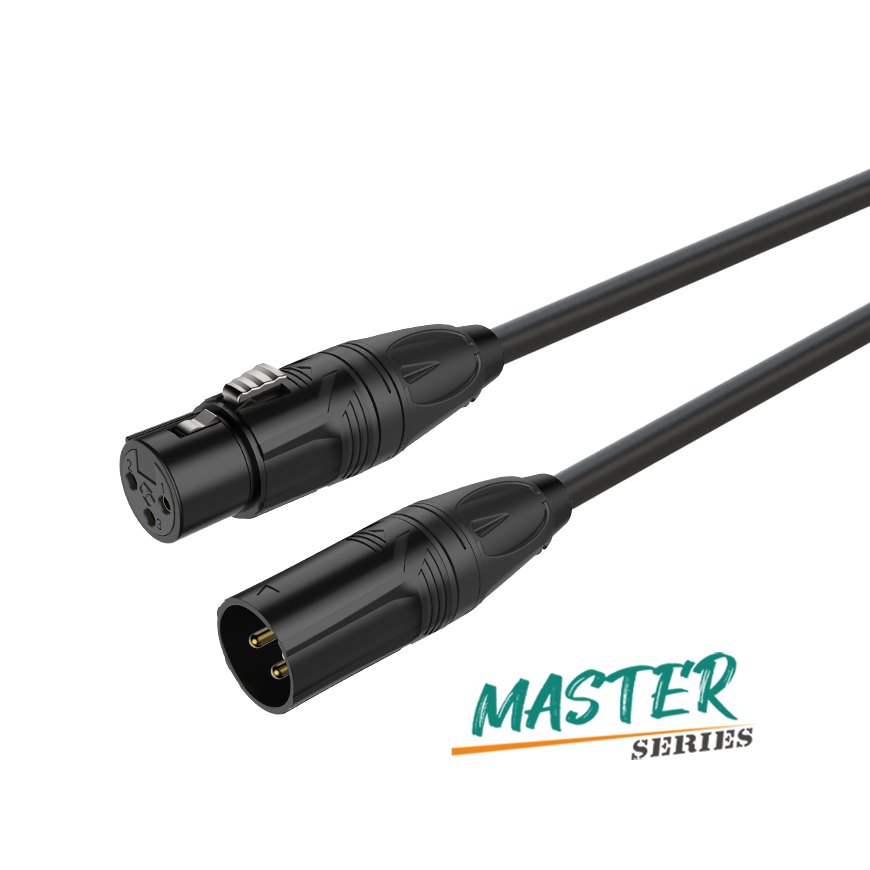 Roxtone DMX Cable 5 Meter 3P XLR Female to 3P XLR Male MDXX200L0050