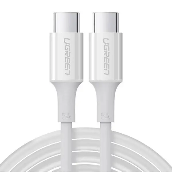 UGREEN USB-C Cable 2M, 100W PD USB-C to Type-C 2.0 Cable 60552 White