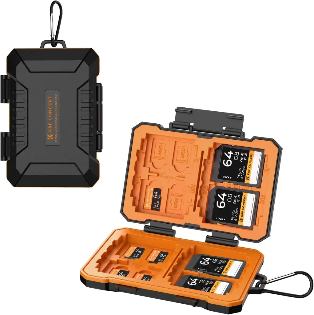 K&F Concept 29-Slot Memory Card Case (Waterproof, Shockproof) KF31.080