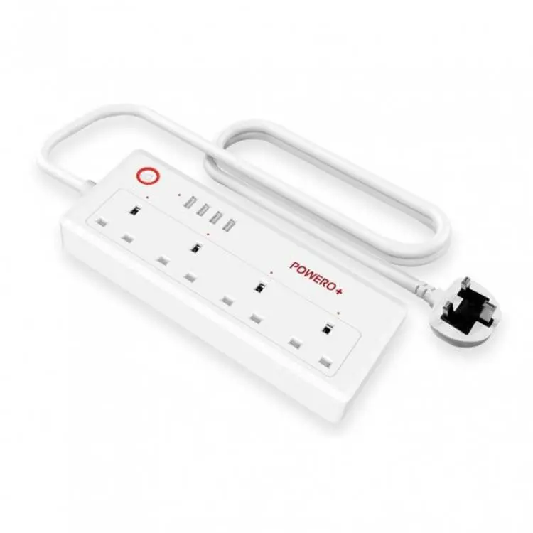 Powero+ Smart Power Strip with 4 Ports 4 USB & 1 USB-C 