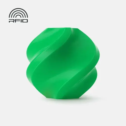 Bambu Lab 3D Printer Filament PLA Basic-Bambu Green- with Bambu Reusable Spool BAMB-PLA-Basic-BambuGreen-SPL