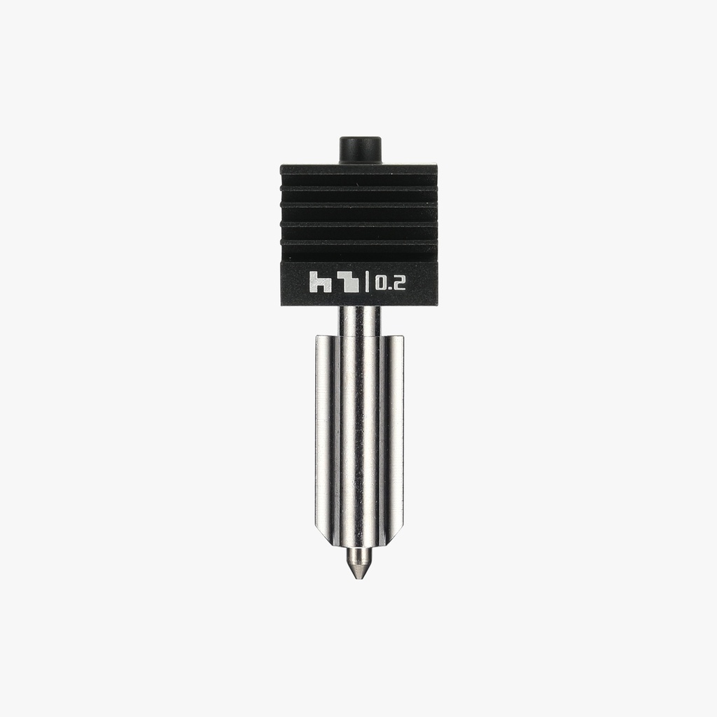 Bambu Lab Hotend with Stainless Steel Nozzle 0.2 mm (H2C left hotend / H2S / P2S / H2D / X2D)