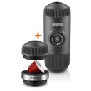 Wacaco Nanopresso Portable Espresso Maker with NS Adapter (Charcoal Black)