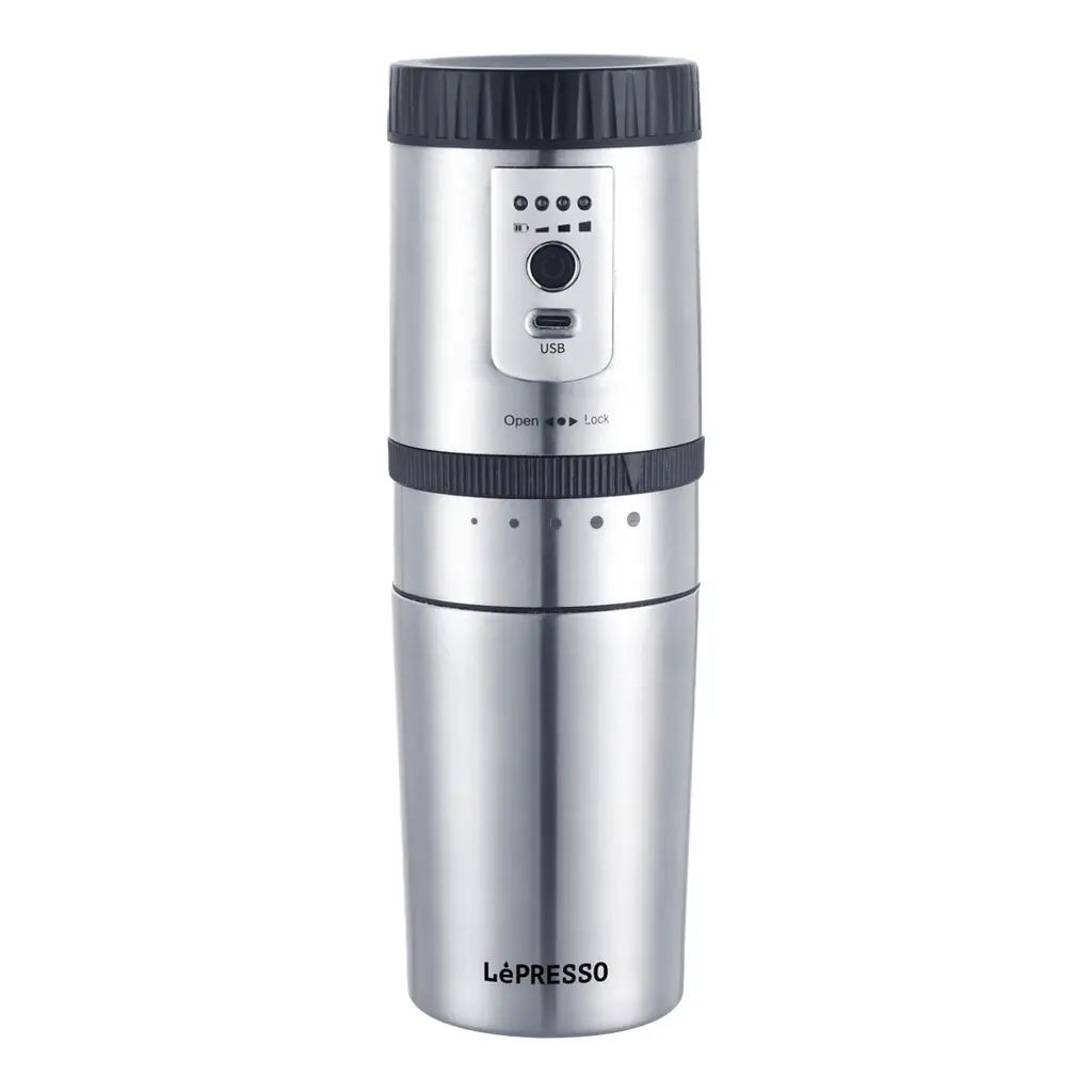 LePresso Portable Drip Coffee Maker With Burr Grinder LPGCMSM