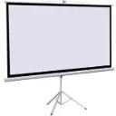 VS-80 Projector Screen 240x240cm with Stable Tripod Stand White 2.4Mtr SG-D7344