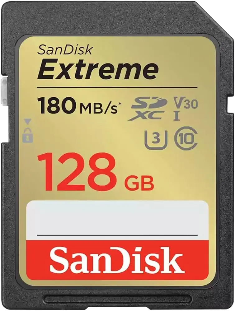 SanDisk Extreme 180Mbps 128GB SDXC UHS-I Card SDSDXVA-128G-GNCIN