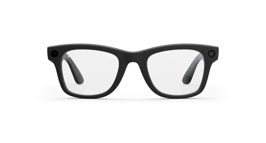 Ray-Ban Meta Wayfarer (Gen 2) AI Glasses Matte Black / Clear Lenses (53-22)