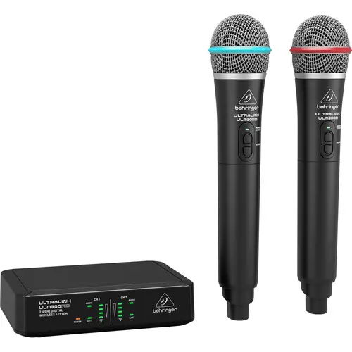 Behringer UltraLink ULM302MIC high Performance 2.4-GHz Digital Wireless System with 2 handheld Microphones & Receiver