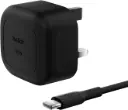 Belkin BoostCharge Compact USB-C Wall Charger 45W with 1 m USB-C Cable Black (WCA013my1MBK-B6)
