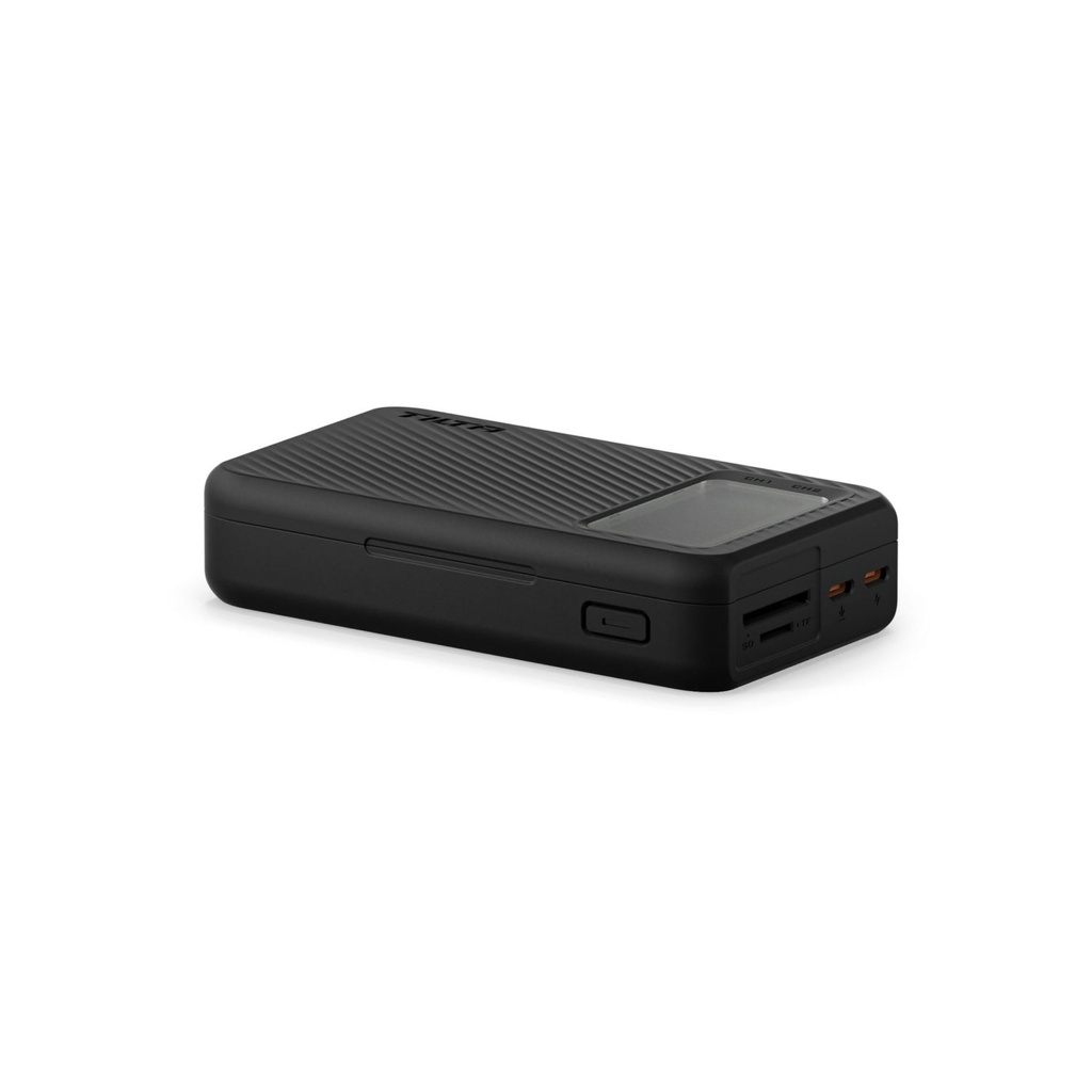 Tilta All-in-One Recharge Companion for Sony NP-FZ100, 2-Battery Charger with SD/microSD Reader, Black