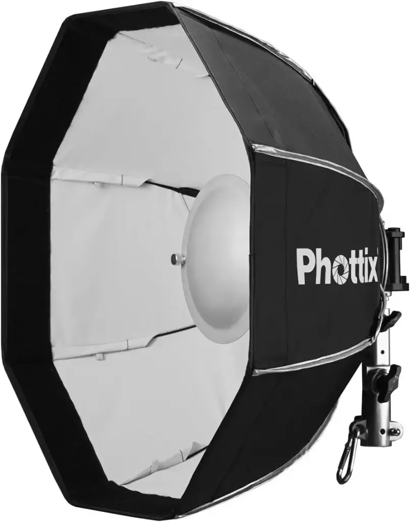 Phottix Spartan 50cm 20-Inch 2in1 Beauty Dish + Octa Softbox White