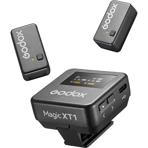 Godox Magic XT1 2.4GHz Wireless dual Microphone System with Type-C Adapter