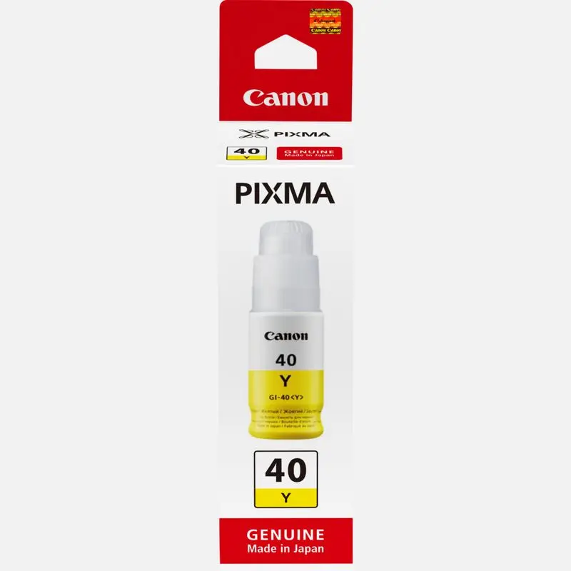 Canon Pixma GI-40Y Genuine Yellow Ink Bottle