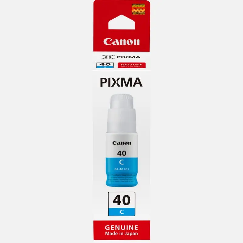 Canon Pixma GI-40C Genuine Cyan Ink Bottle