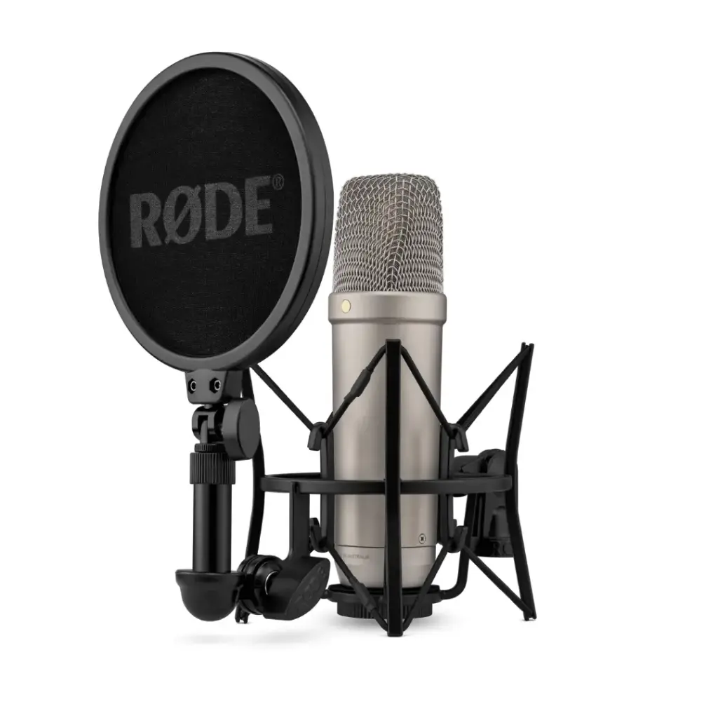 RODE NT1 5th Generation Large-Diaphragm Cardioid Condenser XLR/USB Microphone Silver