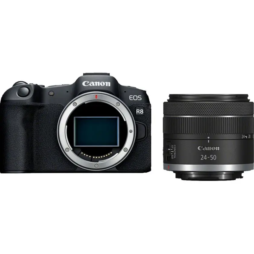 Canon EOS R8 Mirrorless Camera with RF 24-50mm f/4.5-6.3 IS STM Lens 5803C013