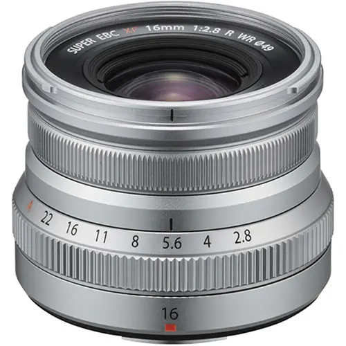 FUJIFILM XF 16mm f/2.8 R WR Lens (Silver) 