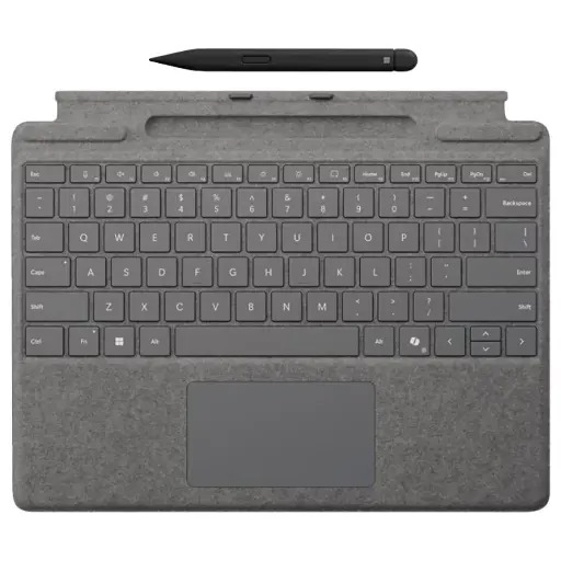 [196388357642] Microsoft Surface Pro Keyboard Copilot with Slim Pen 2 Bundle Pack Platinum Arabic/English 8X6-00227