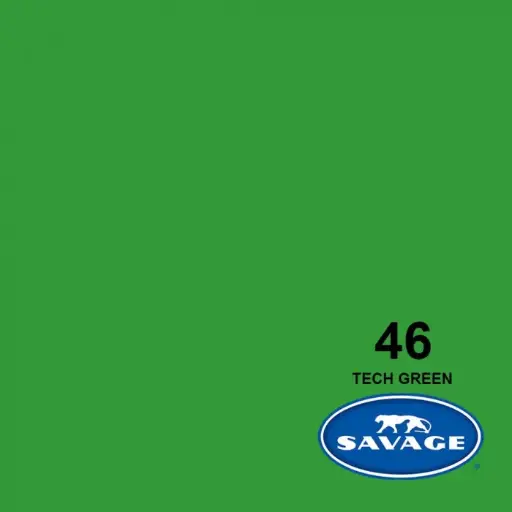 [731409546126] Savage Widetone Seamless Bacdrop Paper Background Approx 2.75x11Mtr 107x12YDS (TechGreen) 46-12