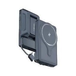 Powerology 5000mAh 20w PD Magsafe Powerbank with Air-Vent Mount Gray PPBCHA32GY