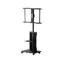 Porodo 32"-75" TV Floor Stand With Wheels PD-TVFSW-BK