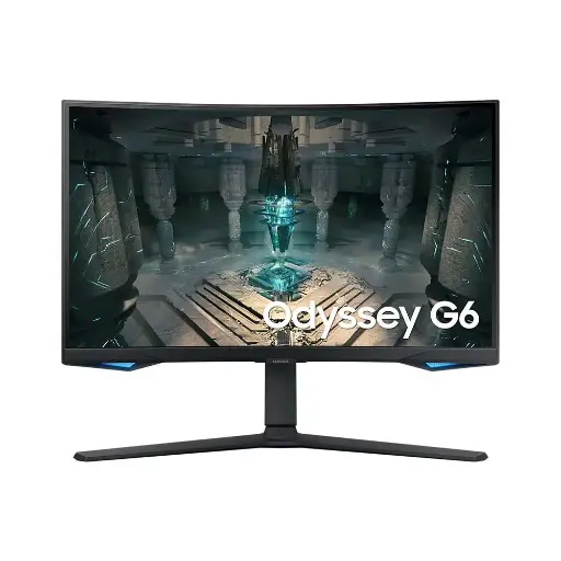 [8806094551952] Samsung Odyssey G6 LS27BG650EMXUE 27-Inch QHD 1ms 240hz Gaming Monitor Curved VA Ergonomic Smart TV IoT Hub