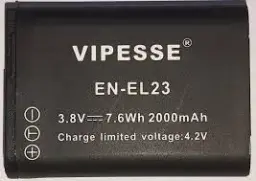 Vipesse EN-EL23 Rechargeable Battery for Nikon