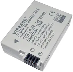 Vipesse LP-E8 7.4v 13.3Wh 1800mAh Rechargeable Battery for Canon