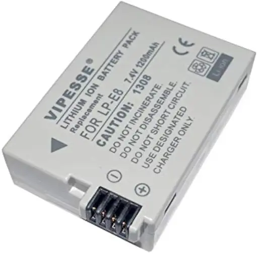 [VP-LP-E8B] Vipesse LP-E8 7.4v 13.3Wh 1800mAh Rechargeable Battery for Canon