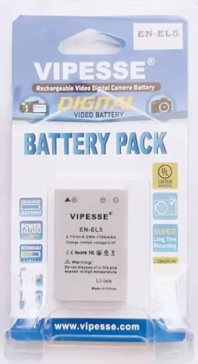 [VP-EN-EL5-B] Vipesse EN-EL5 Rechargeable Battery for Nikon
