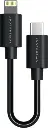 Powerology 0.25m USB-C to Lightning Cable (BLACK) PD25BCLBK
