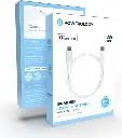 Powerology Braided USB-C to Lightning Data & Fast Charge Cable 30cm 0.9Ft White PCAB006WH