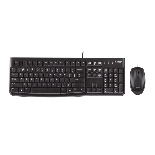 [5099206020542] Logitech MK120 Desktop Wired keyboard & Mouse Combo 920-002546