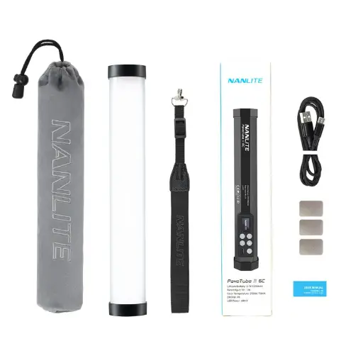 [6949987469599] Nanlite PavoTube II 6C 10-inch 25cm RGBWW LED Tube with Built-In Battery