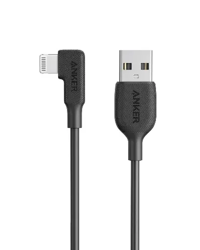 [194644022464] Anker 3ft 0.9m USB A To 90 Degree Lightning Cable A2320H11