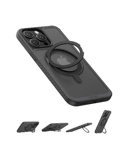 [194644206314] Anker MagGo iPhone 16 Pro Magnetic Case Black with 360° Ring Stand A90H1H1A