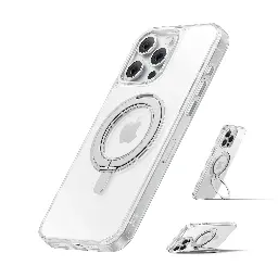 Anker MagGo iPhone 16 Pro Magnetic Case Clear with 360° Ring Stand A90H1H0A
