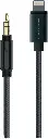Powerology 1.2m Aluminum Braided Lightning to 3.5mm Audio Cable P12LAUGY