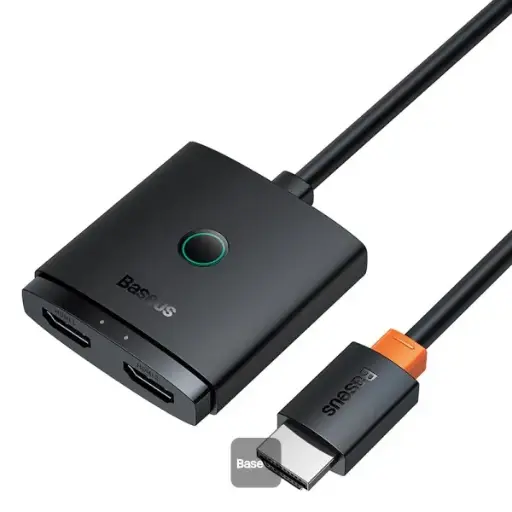 [6932172631789] Baseus AirJoy Series 2-in-1 Bidirectional HDMI Switch with 1m Cable Cluster Black B01331105111-01
