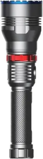 [7834953559000] Powerology 4000mAh Waterproof LED Flashlight Black PPBCHA64-BK