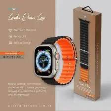 [6476971380450] Pawa California Alpine Watch Strap 42/44/45/49mm Orange & Black PW-WLCAIW-BKOR