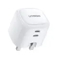 Ugreen Nexode 45w Dual USB-C PD GaN Fast Charger CD294 15332